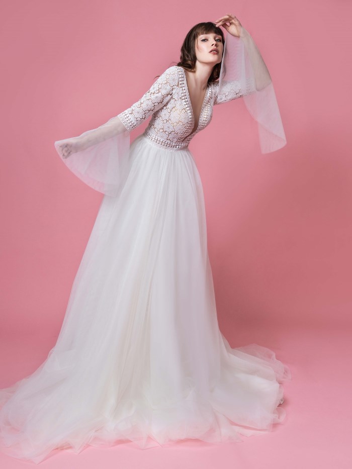 Abito da sposa in pizzo  - E019 